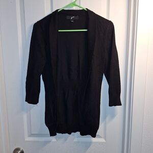 Black Open Front Cardigan Size Small